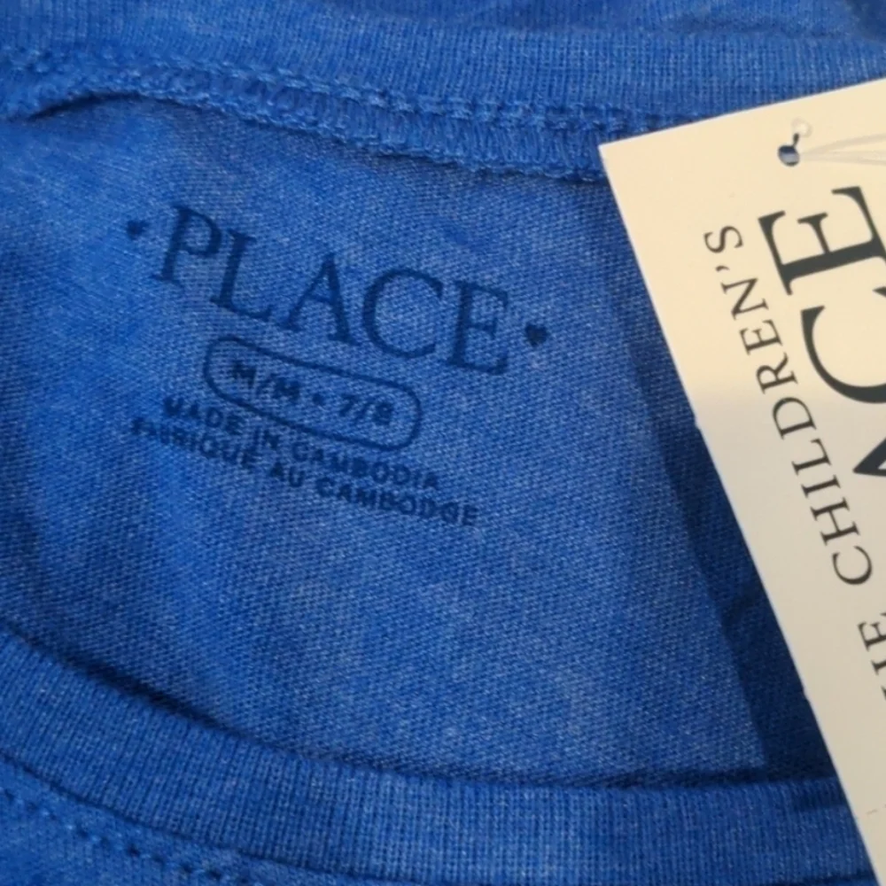 The Children's Place Blue Short Sleeve Summer Vibes Tee size Medium